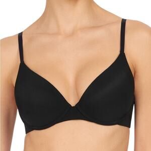 Natori Minimal Convertible Push Up Bra Black NWT Size 34DD